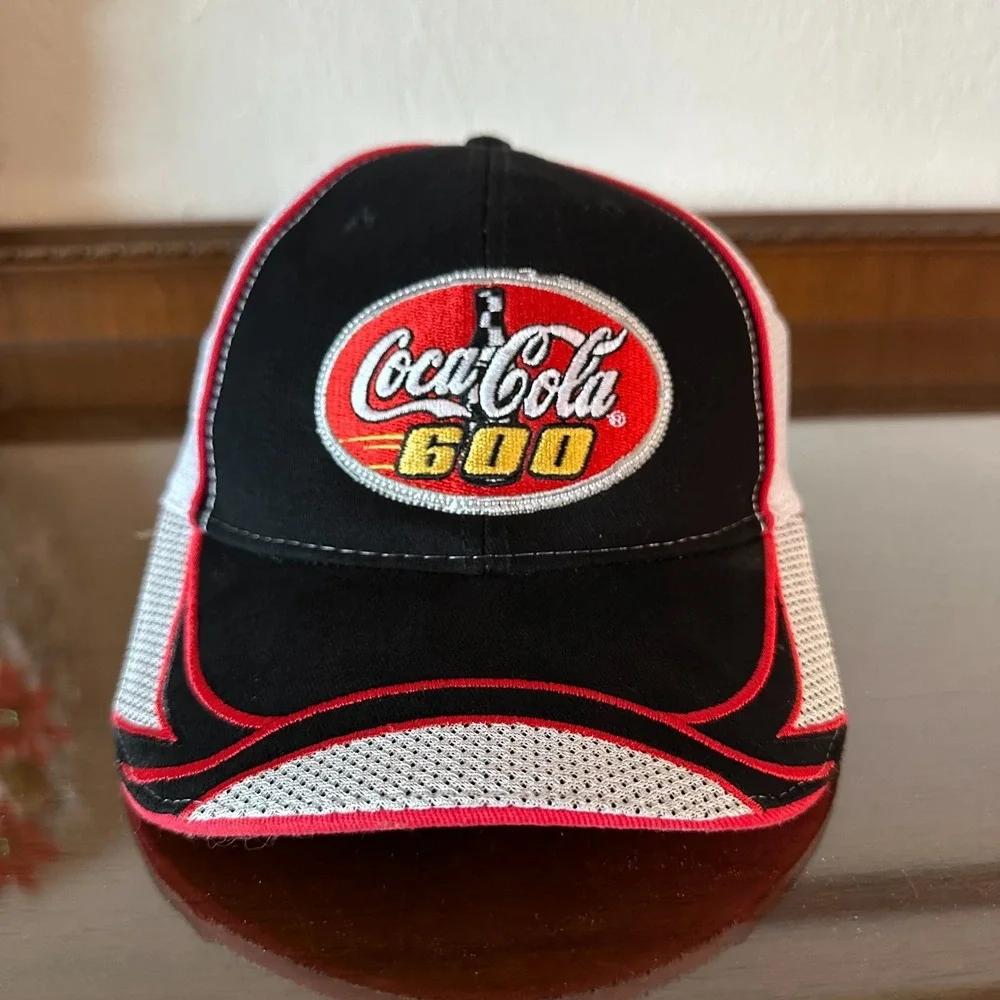 NASCAR 2011 Coca Cola 600 Hat Adult OSFM‎ Black Red Hook Loop